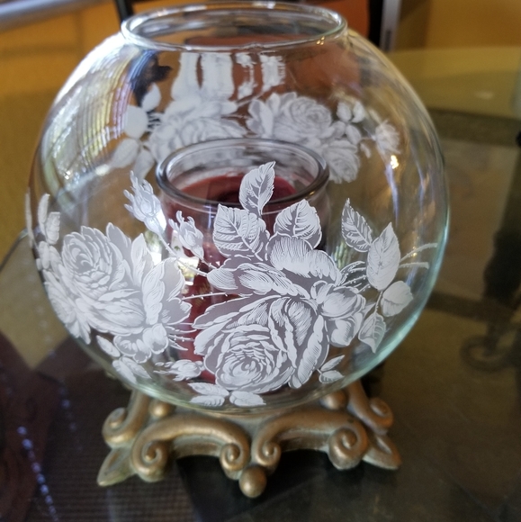 Glass Candle holder
